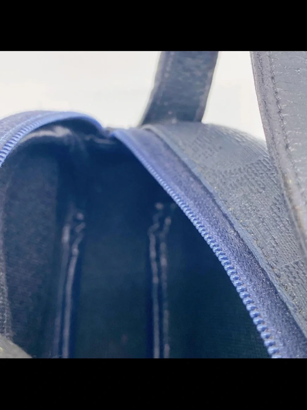 Dior Black Embossed Logo Shoulder Bag